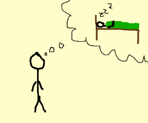 300x250 stick person dreams of stick person sleeping drawing - Person Sleeping Drawing