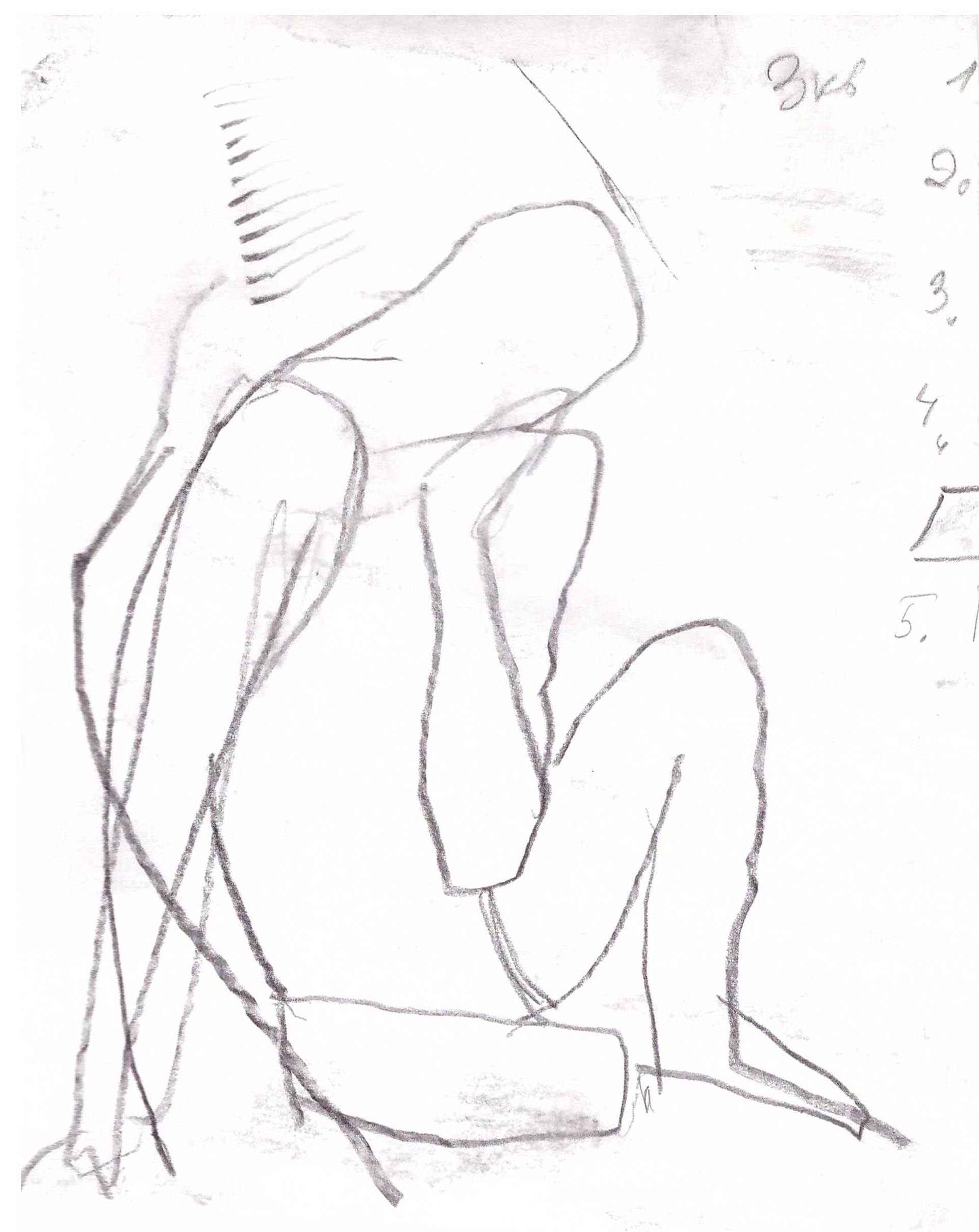1920x2417 thinking drawing - Person Thinking Drawing