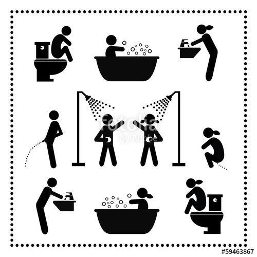 500x500 personal hygiene symbol stock image and royalty free vector - Personal Hygiene Drawing
