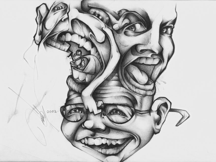 850x637 drawings sketches neil the surreal - Personality Drawings