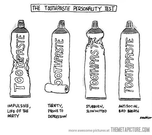 500x445 funny toothpaste personality drawings discovered - Personality Drawings