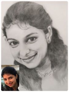 226x300 Personalized Custom Pencil Portrait Sketch From Photo Digital - Personalized Drawing