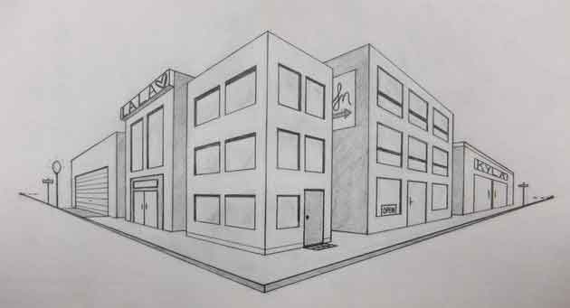 630x341 Perspective Projection, Drawing - Perspective Drawing