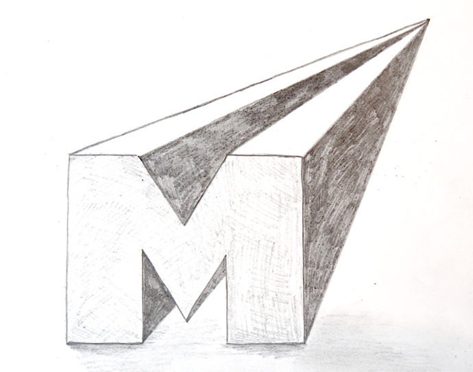 690x543 Single Point Perspective Drawing Of A Street - Perspective Drawing