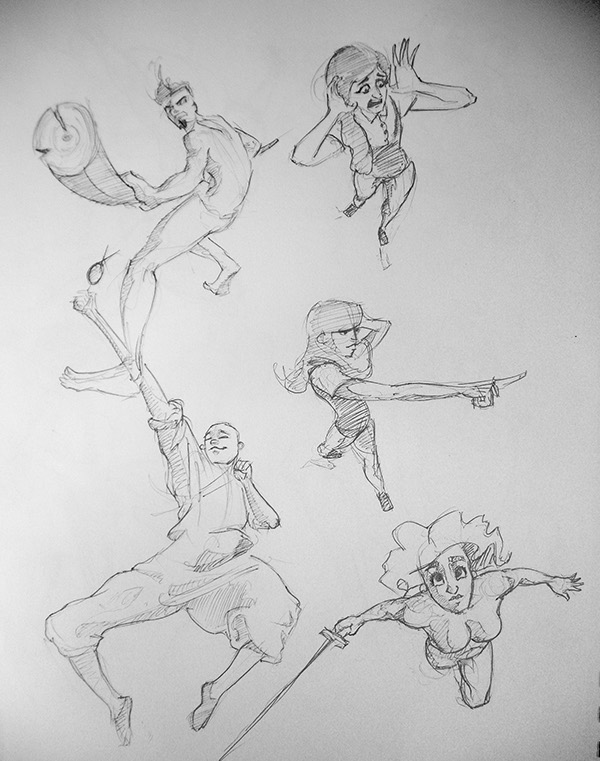 600x761 advanced figure drawing sketchbook on behance - Perspective Figure Drawing