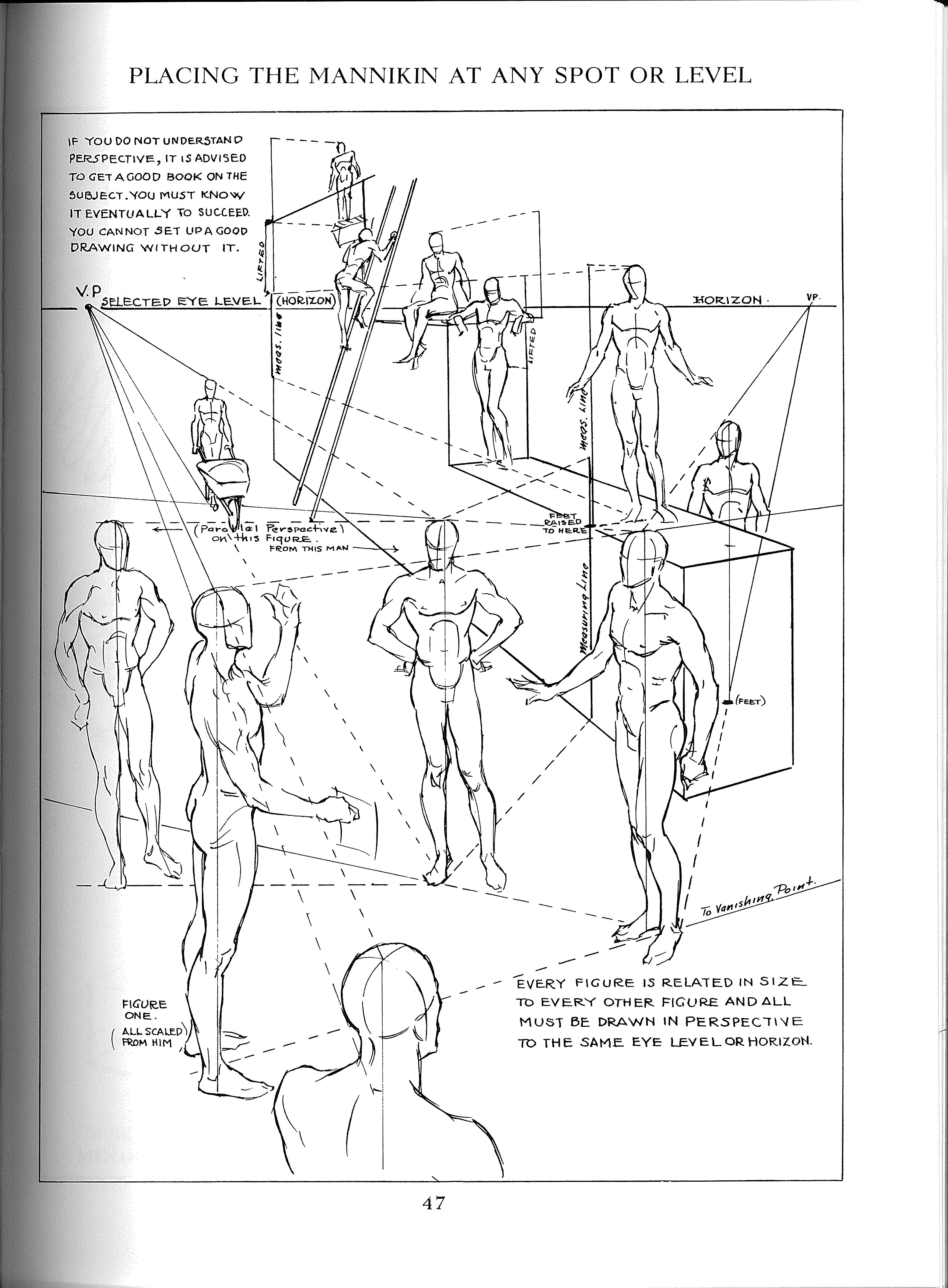 3521x4785 andrew loomis - Perspective Figure Drawing