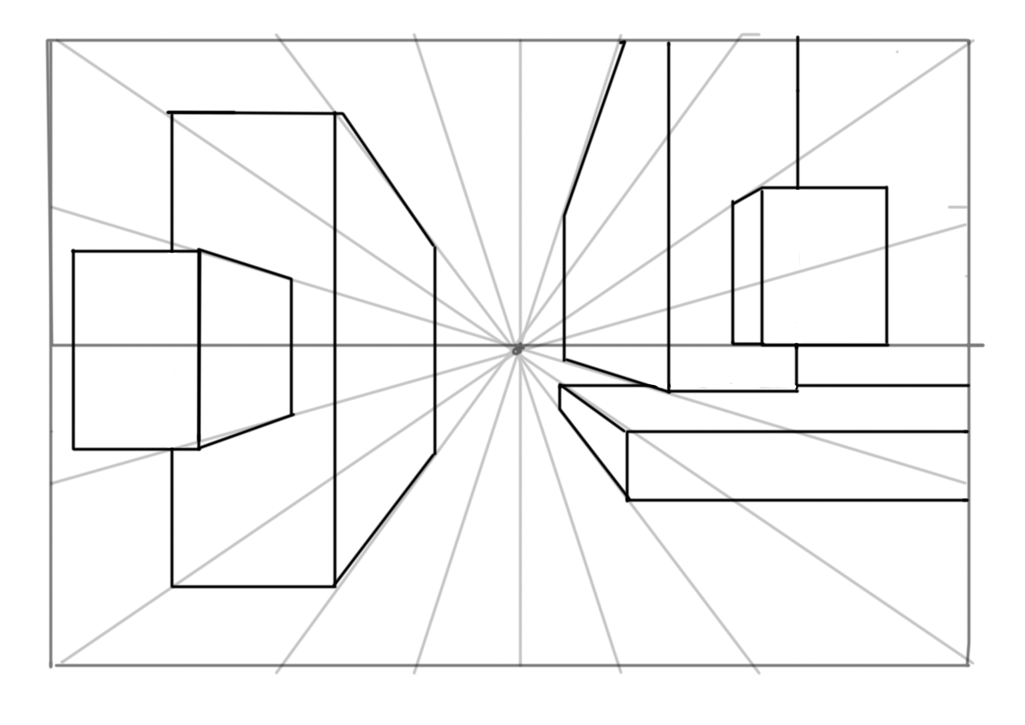 Perspective Grid Drawing at PaintingValley.com | Explore collection of ...