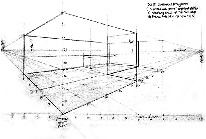 719x486 grid - Perspective Grid Drawing