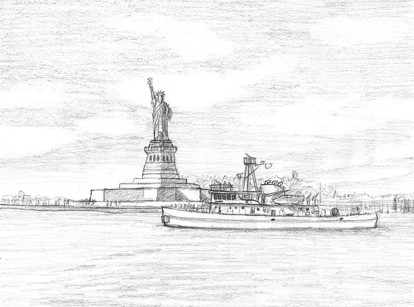 600x445 How To Draw In Two Point Perspective - Perspective Landscape Drawing