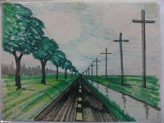236x177 One Point Perspective Road Art Teacher Stuff - Perspective Landscape Drawing
