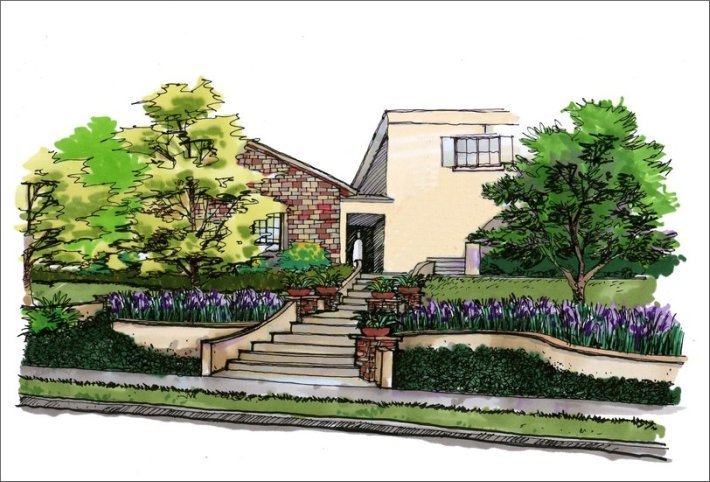 710x482 Perspective Drawings - Perspective Landscape Drawing