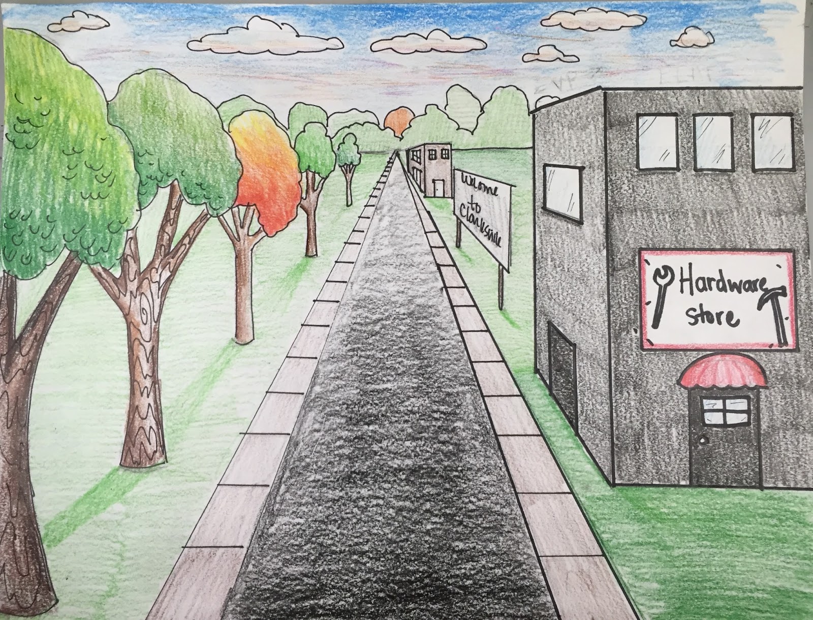 Perspective Landscape Drawing at Explore