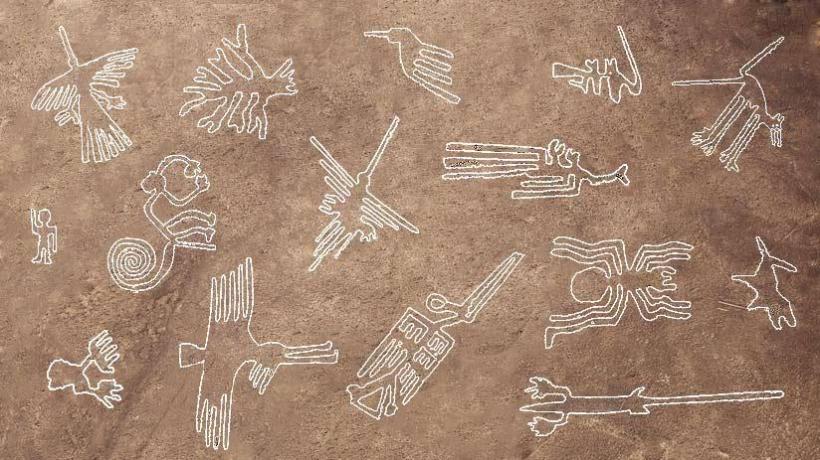 820x460 nazca lines in desert of southern peru, ancient airport of king - Peruvian Drawings