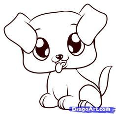 236x233 How To Draw A Puppy, Step - Pet Animals Drawing