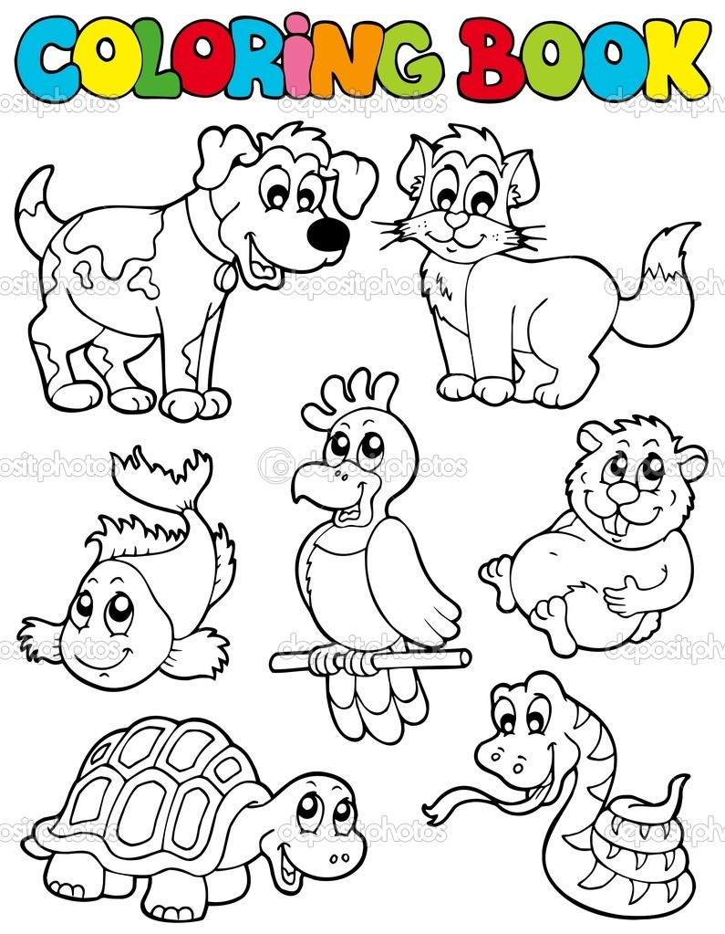 440 Top Coloring Pages Of Pet Animals Images & Pictures In HD