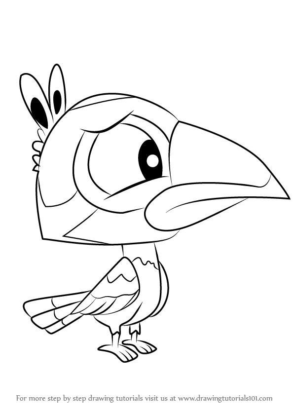 596x843 Learn How To Draw Desi From Littlest Pet Shop - Pet Drawing