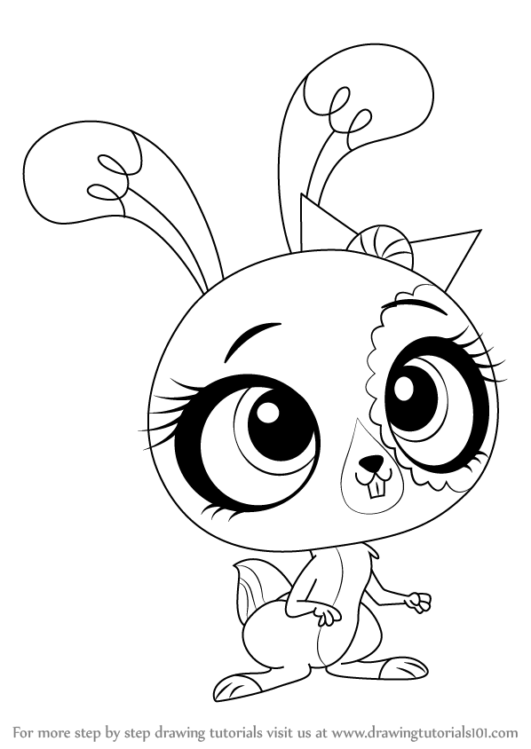 598x844 Learn How To Draw Buttercream Sundae From Littlest Pet Shop - Pet Shop Drawing