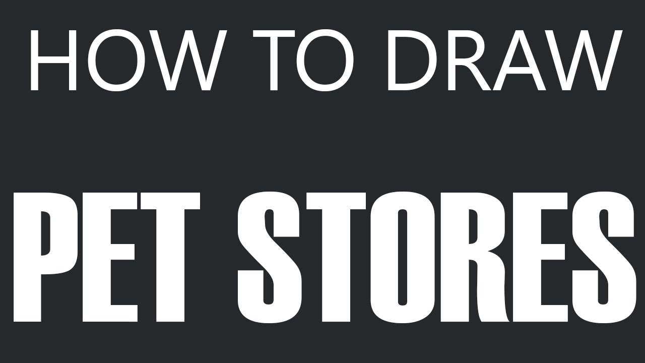 1280x720 How To Draw A Pet Store - Pet Shop Drawing