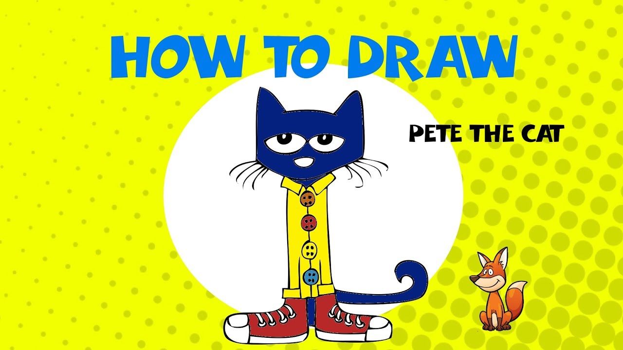 1280x720 How To Draw Pete The Cat - Pete The Cat Drawing