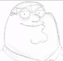 215x208 How To Draw Peter Griffin From Family Guy - Peter Griffin Drawing