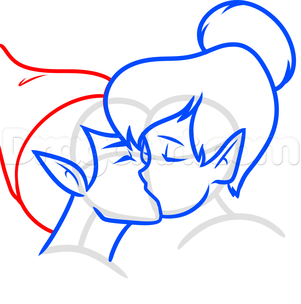 1000x1009 how to draw peter pan and tinkerbell, step - Peter Pan Drawing