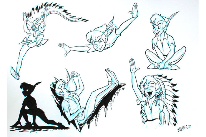 700x466 garrido, sergio - Peter Pan Drawing