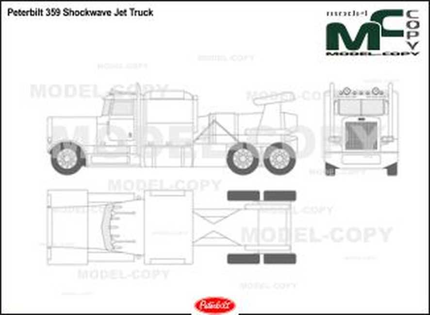 886x649 peterbilt shockwave jet truck - Peterbilt Drawing