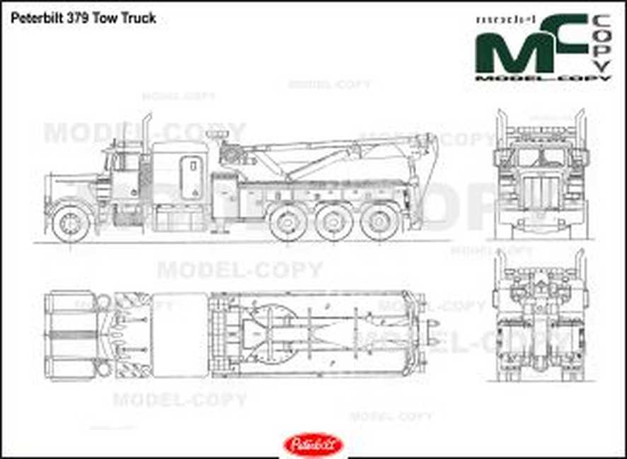 886x649 peterbilt tow truck - Peterbilt Drawing