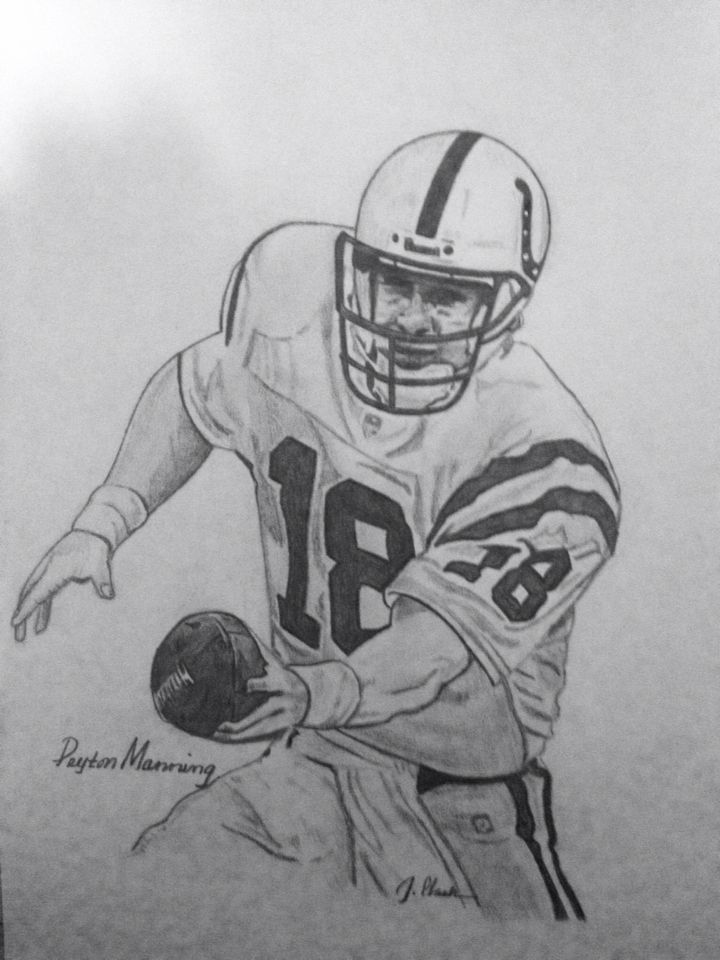 Peyton Manning Drawing at PaintingValley.com | Explore collection of ...