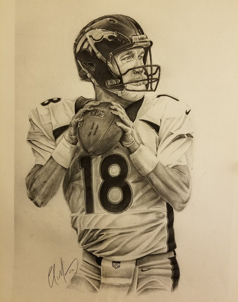 Peyton Manning Drawing at PaintingValley.com | Explore collection of ...