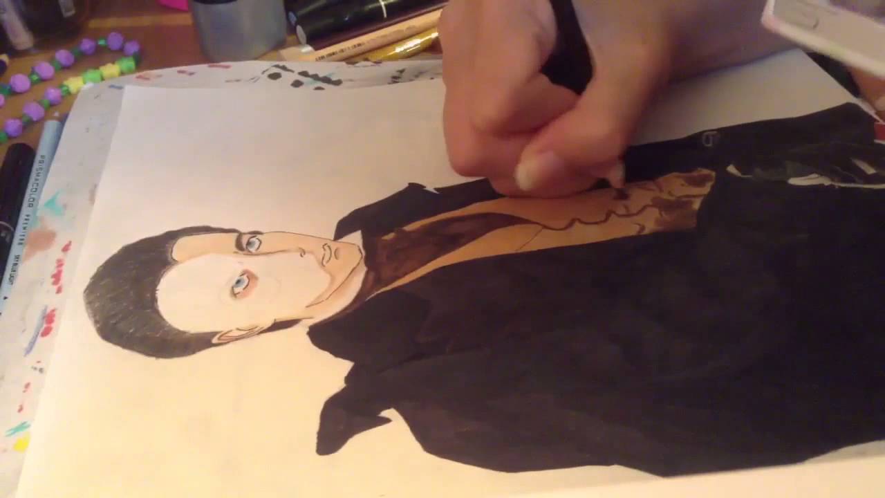 1280x720 The Phantom Of The Opera Speed Drawing - Phantom Of The Opera Drawing