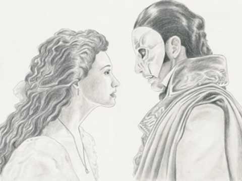 480x360 The Phantom Of The Opera - Phantom Of The Opera Drawing