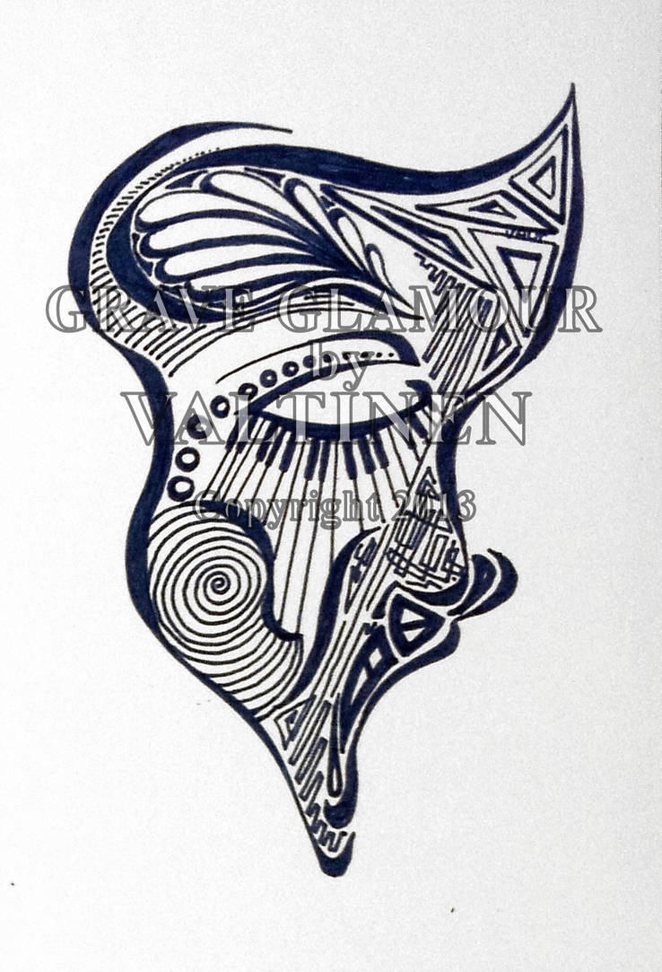 738x1083 phantom of the opera half mask pen and ink drawing - Phantom Of The Opera Mask Drawing