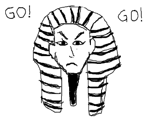 300x250 go go angry pharaoh drawing - Pharaoh Drawing