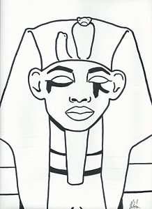 218x300 pharaoh drawings - Pharaoh Drawing