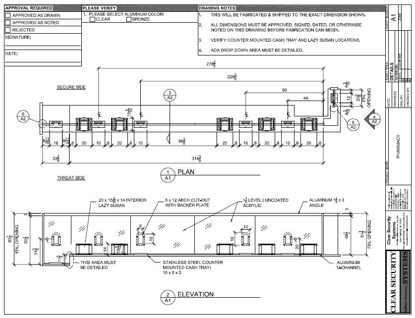 837x642 photo gallery united states clear security systems - Pharmacy Drawing