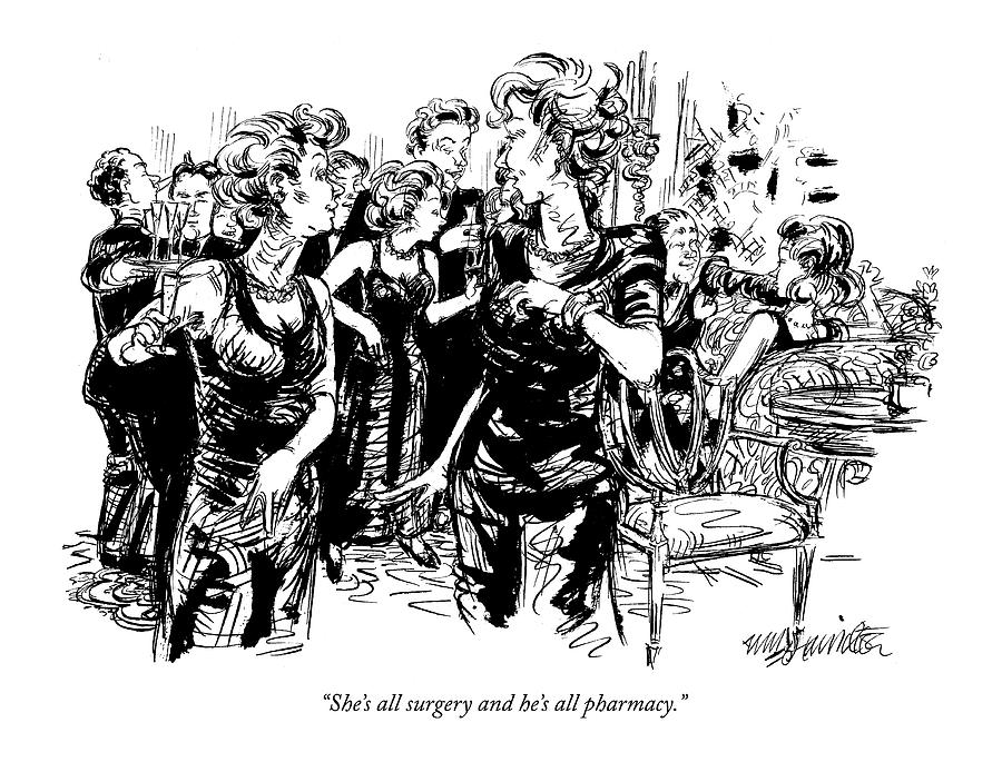 900x694 She's All Surgery And He's All Pharmacy Drawing - Pharmacy Drawing