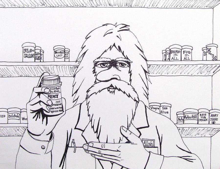 900x692 allah's pharmacy drawing - Pharmacy Drawing