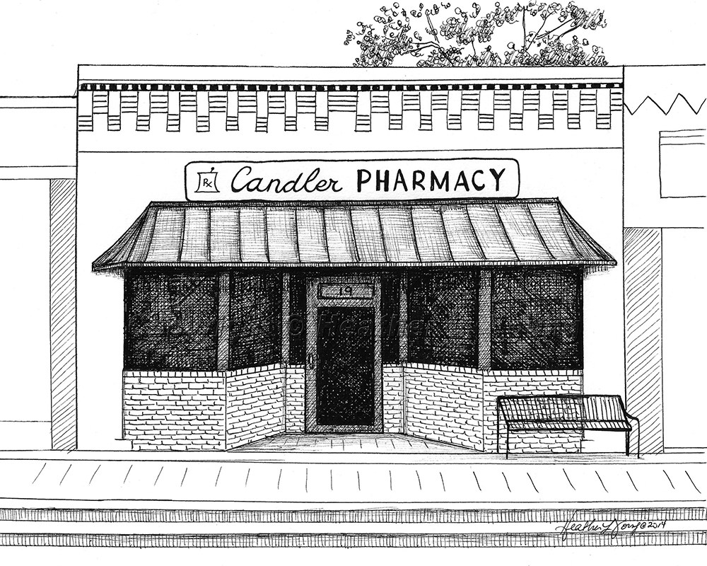 1000x800 Candler Pharmacy Drawing Fly Young Studio - Pharmacy Drawing