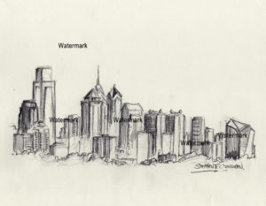 300x233 philadelphia skyline - Philadelphia Drawing