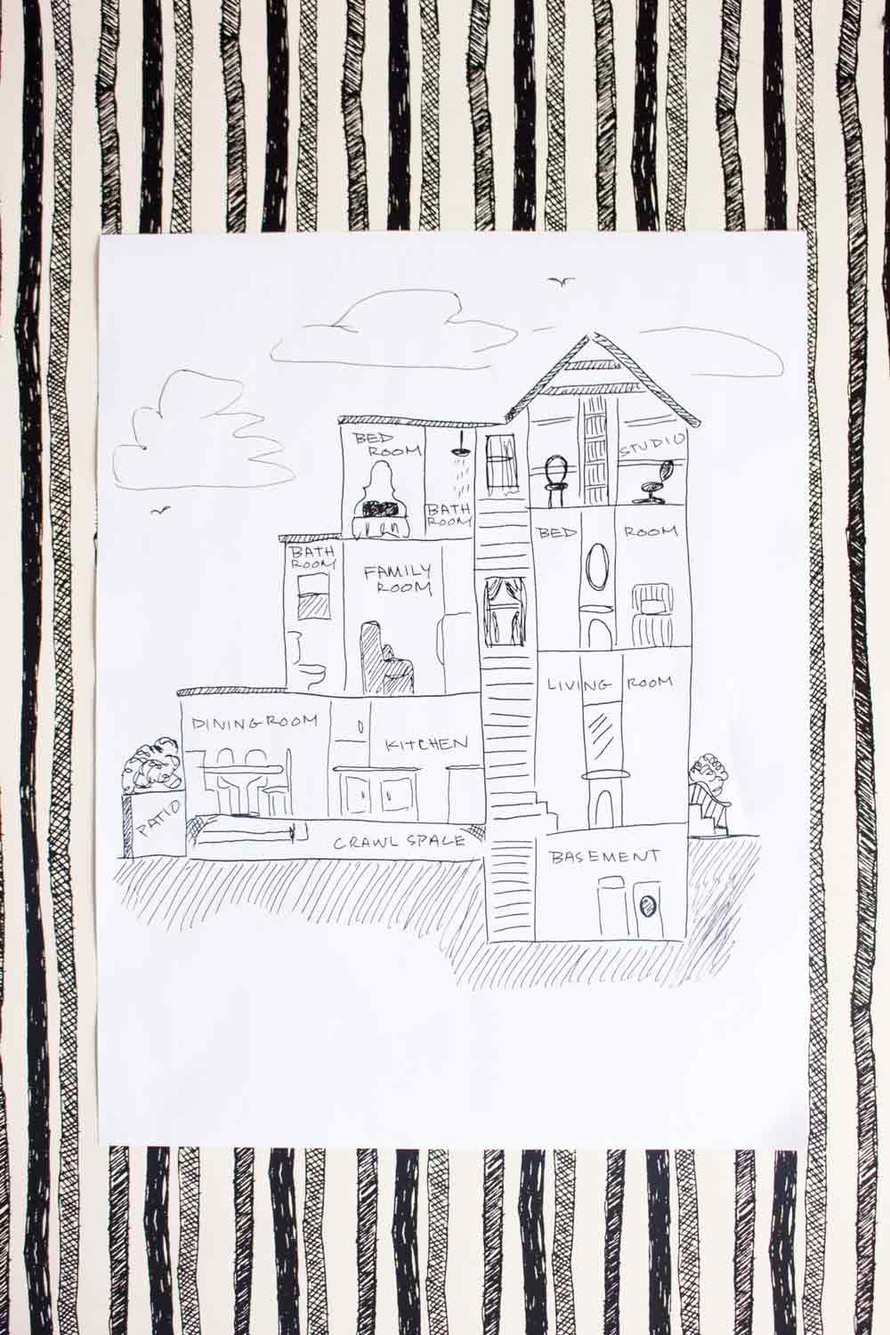 1000x1500 storytelling through drawing in a philadelphia row home design - Philadelphia Drawing
