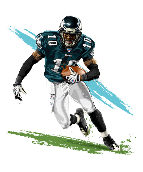480x576 my latest painting philadelphia eagles desean jackson david e - Philadelphia Eagles Drawings