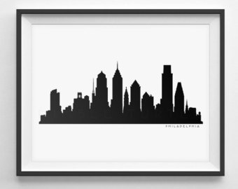 340x270 philadelphia skyline etsy - Philadelphia Skyline Drawing