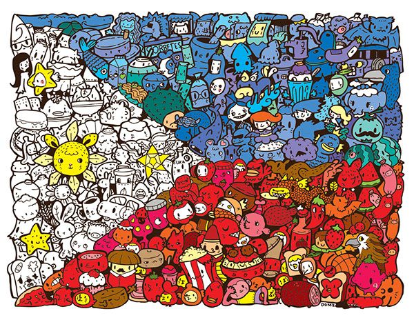 600x464 philippine flag doodle - Philippine Flag Drawing