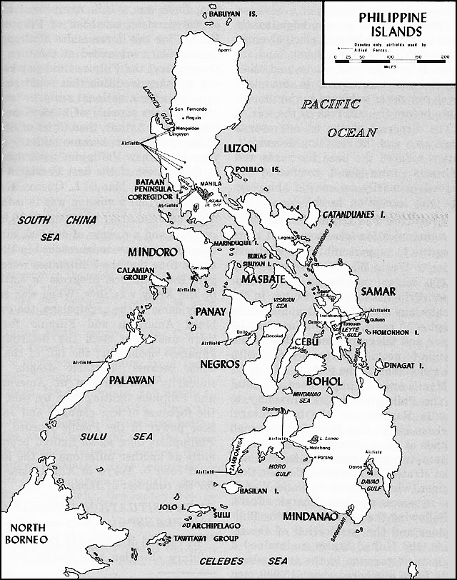 640x812 Hyperwar Usmc Operations In Wwii Vol Iv Western Pacific - Philippine Map Drawing With Label