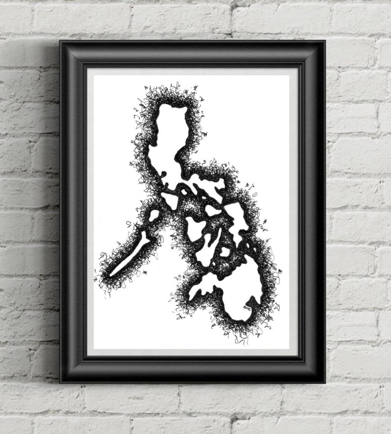 794x882 Printable Philippines Philippines Drawing Philippines Wall Etsy - Philippines Drawing