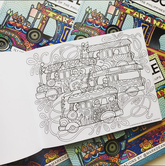 540x542 Color Me Doodle - Philippines Drawing