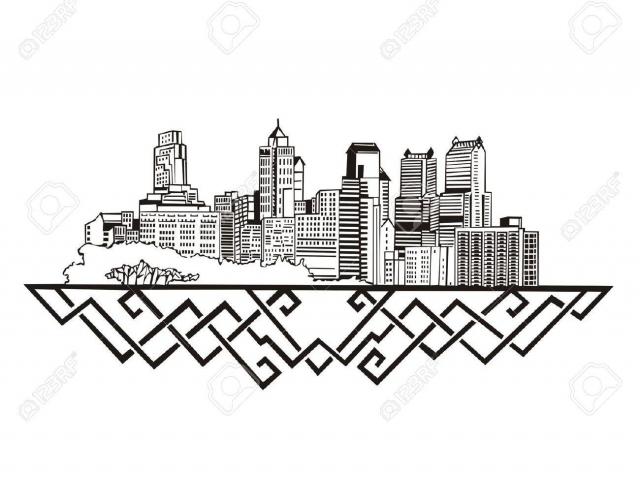640x480 drawn skyline philly skyline - Philly Skyline Drawing