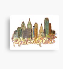 210x230 Philadelphia Skyline Drawing Canvas Prints Redbubble - Philly Skyline Drawing