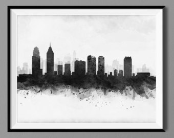340x270 Philadelphia Skyline Etsy - Philly Skyline Drawing